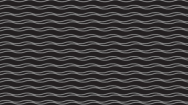 black and white wavy seamless pattern vector image