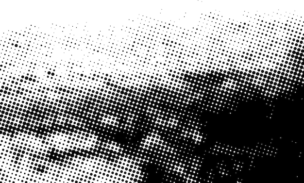 black dotted texture on white background modern vector art old paper effect with comic texture