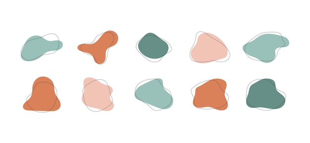 Black ink splashes set Paint splatter Vector EPS 10
