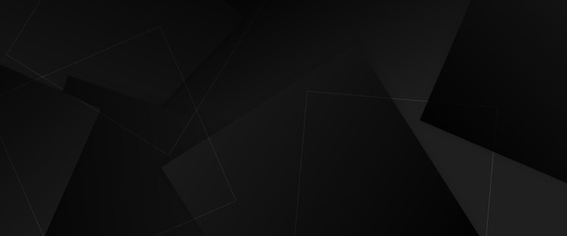 Black minimal geometric shape abstract banner For business banner formal backdrop prestigious voucher luxe invite wallpaper and background