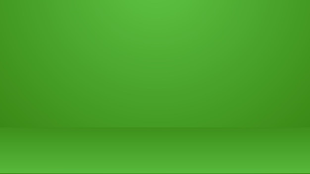 Blank green studio room with color lighting effect background for product display and graphic design