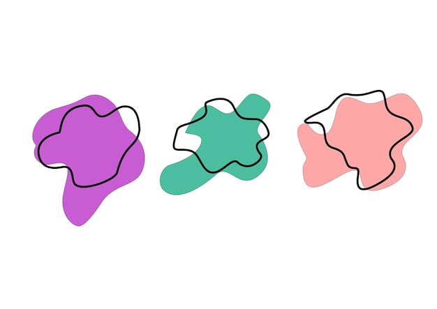 blobs pastel color