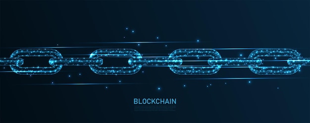 blockchain technology line connection. low poly wireframe design. abstract geometric background. vector illustration.