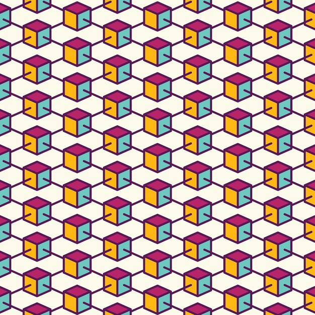 Blockchain with color boxes