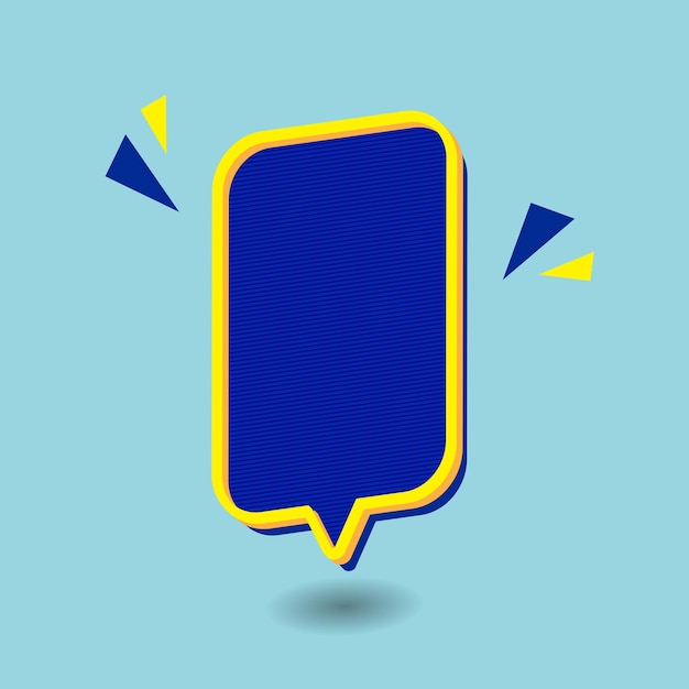 blue 3d test box vector design template for promotion and sale banner