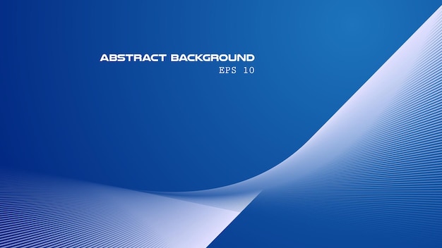 Blue abstract gradient background with curve line for backdrop or presentation