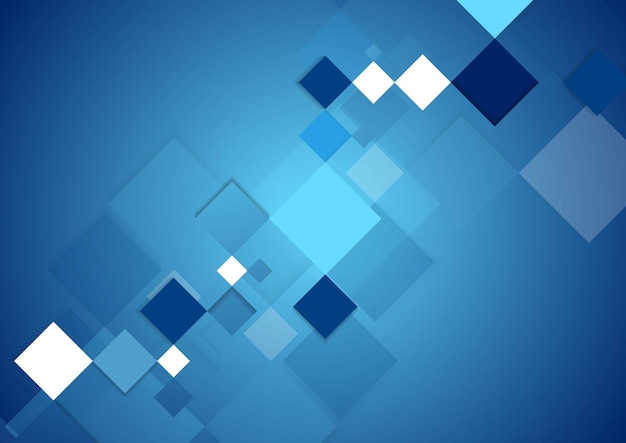 blue abstract tech geometric digital background