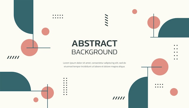 Blue and red cute color abstract geometric background vector illustration