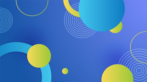 blue and yellow abstract minimal background with circle trendy gradient circle pattern background texture minimal color gradient banner template for poster certificate presentation landing page