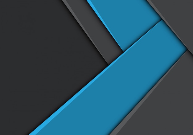 Blue arrow direction grey design modern futuristic background.