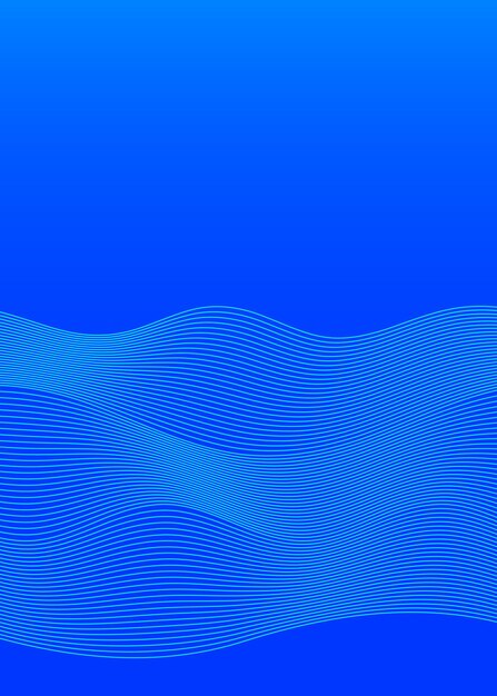 Blue color Linear background Design elements Wave of many gray lines Protective layer banknotes certificates template Vector Vector lines of different thicknesses from thin to thick EPS10