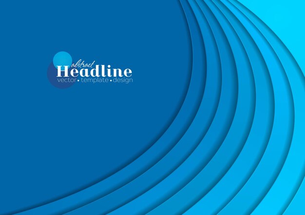 blue corporate wavy abstract background