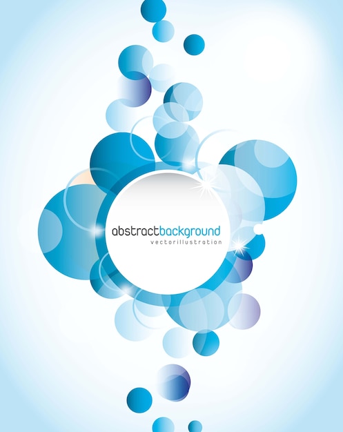 blue design background, circles shape. vector illustration