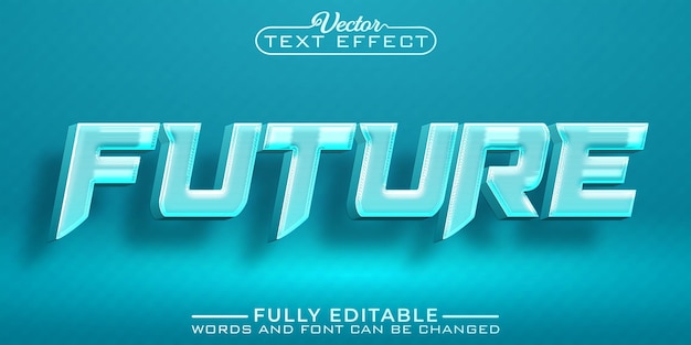 Blue Future Editable Text Effect Template