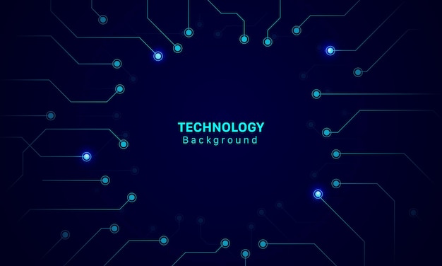 Blue futuristic networking technology