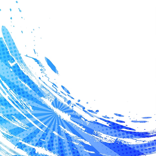 Blue Gradient Brush Texture Background with Halftone Effect Vibrant Sport Background with Grunge Style