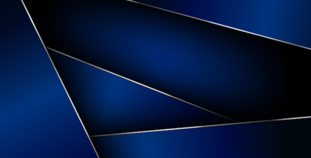 blue gradient color with silver list geometric triangle vector background overlap layer on black space for text and square background design eps10 vector