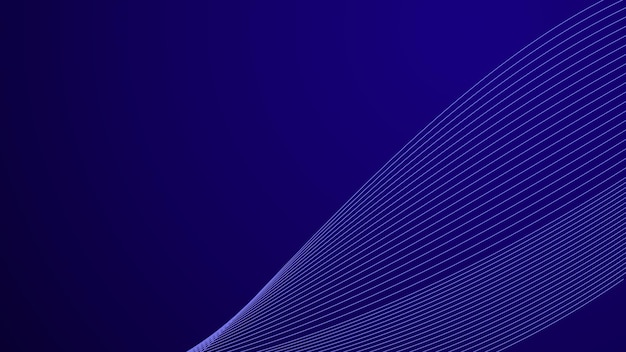 Blue gradient with curve line background wallpaper vector image for backdrop or presentation