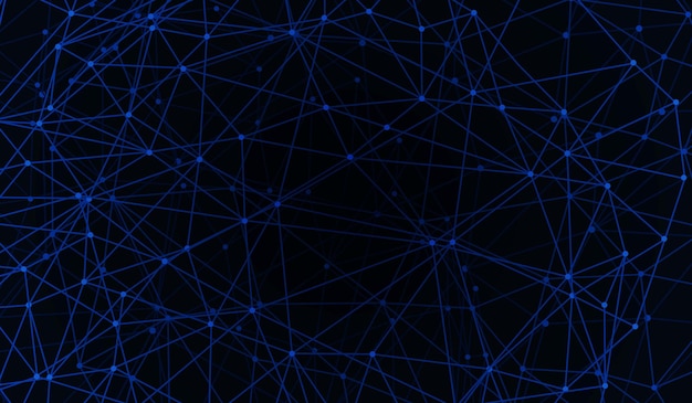 Blue light network geometry background
