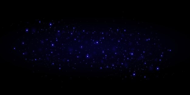 Blue Sparkles in the Night