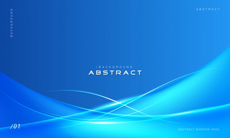 Vector blue stylish abstract waves background