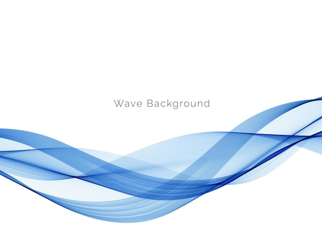 Blue wave concept background illustration vector