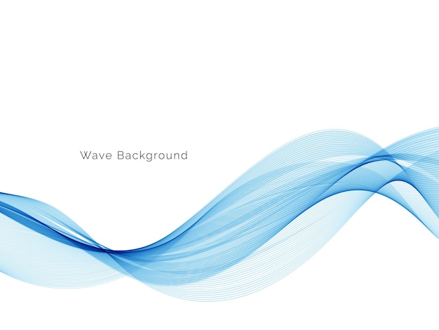 Blue wave modern stylish background