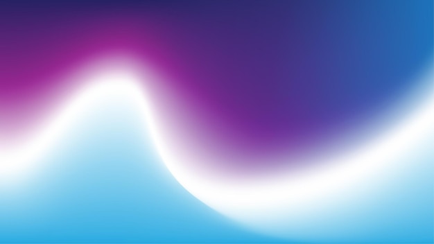 Blurred wave background with abstract neon light Smooth template with blurred color gradient Vector