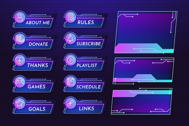 Bộ mẫu bảng điều khiển luồng Twitch