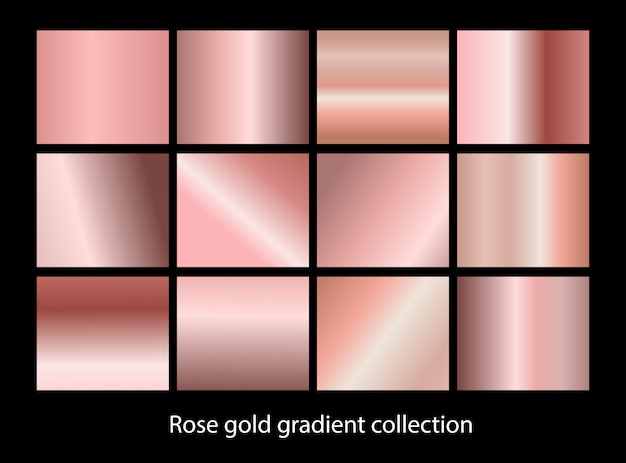 Bộ nền gradient kim loại thanh lịch