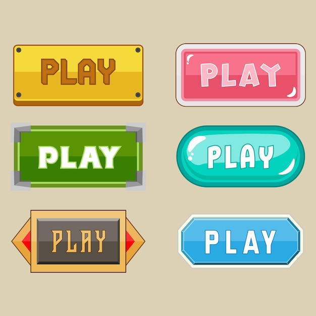 Bộ nút trò chơi Play