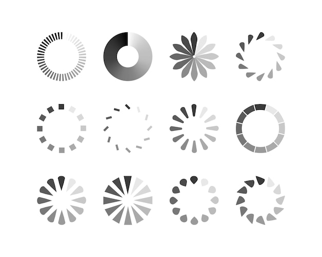 Bộ sưu tập biểu tượng trạng thái thanh tải Vector hình ảnh minh họa Bộ biểu tượng vector đã tải Tiến trình tải xuống Tải xuống hoặc Tải lên