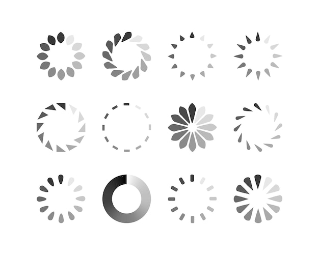 Bộ sưu tập biểu tượng trạng thái thanh tải Vector hình ảnh minh họa Bộ biểu tượng vector đã tải Tiến trình tải xuống Tải xuống hoặc Tải lên