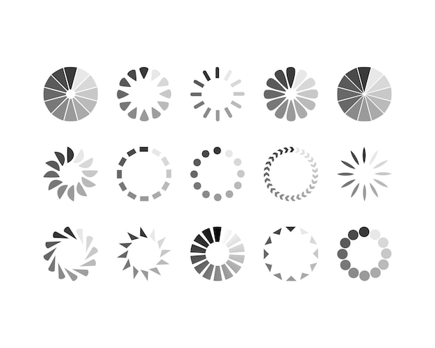 Bộ sưu tập biểu tượng trạng thái thanh tải Vector hình ảnh minh họa Bộ biểu tượng vector đã tải Tiến trình tải xuống Tải xuống hoặc Tải lên