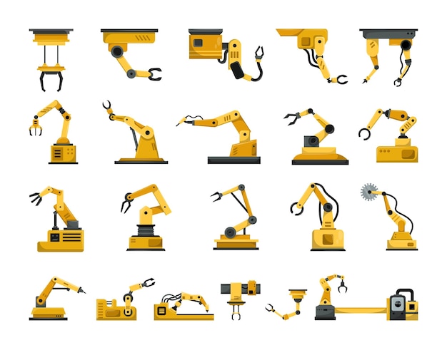 Bộ sưu tập vector cánh tay tự động công nghiệp