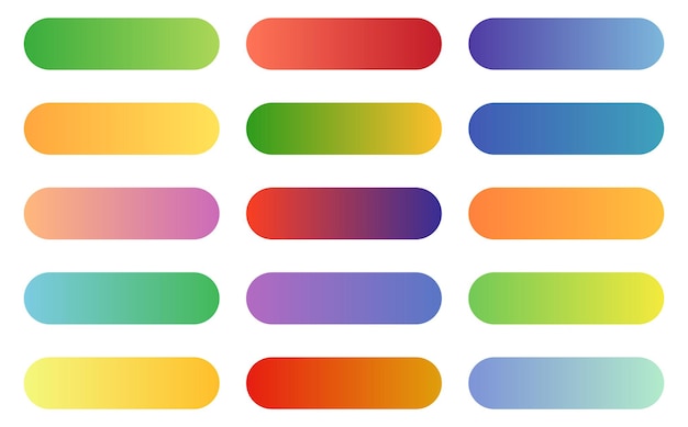 Bộ vector bảng màu Gradient với các mẫu bảng màu đa sắc hợp thời trang