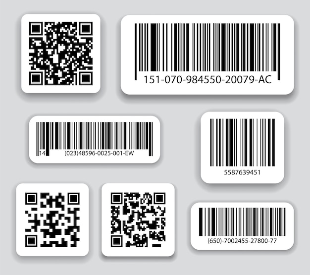 Bộ vector mã vạch và mã QR doanh nghiệp.