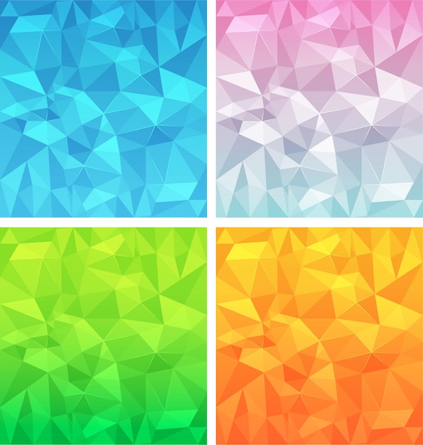 Bộ vector nền đa giác