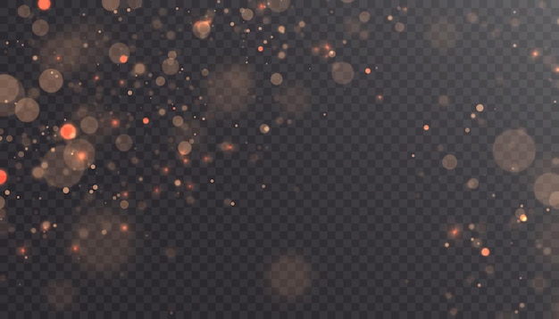 bokeh glow background of sparkling dust gold dust light background with bokeh light effect