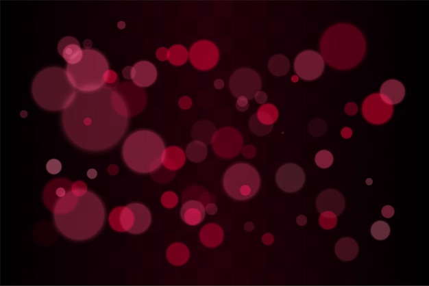 Bokeh set Multiple blurred circles randomly distributed with soft focus Depth created by overlapping transparent layers on dark background