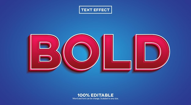 Bold 3D Text Effect
