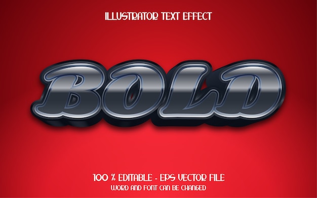 Bold black text effect