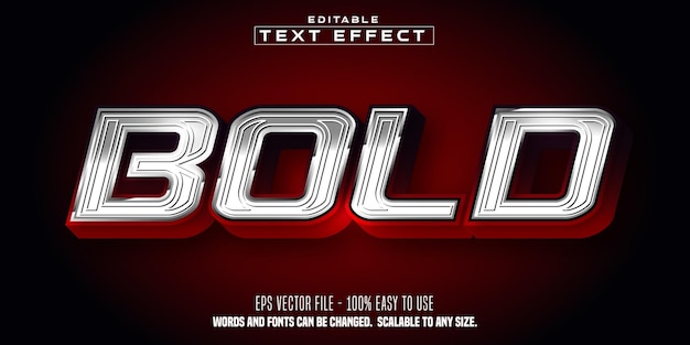 Bold sport stlye editable text effect