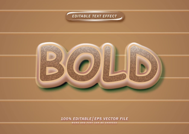 bold text effect