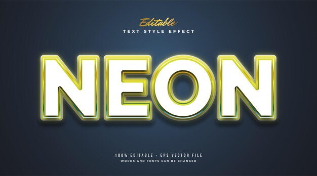 bold text style with embossed and glowing effect