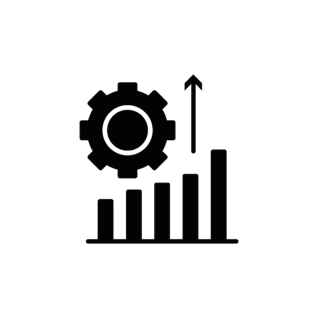 Boosting productivity icon Vector flat thin line illustration