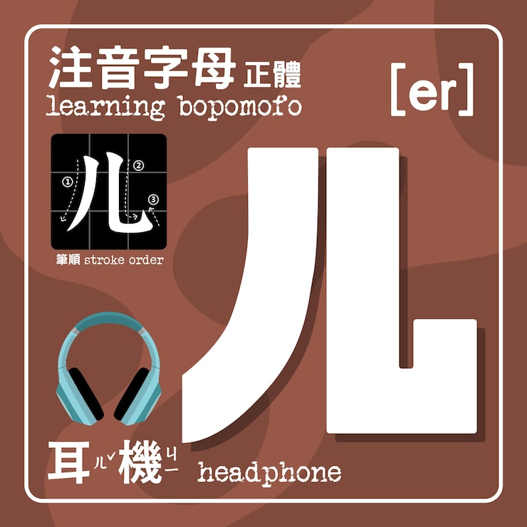 Vector bopomofo is mandarin phonetic symbols also named zhuyin consisting of 37 characters and five tones