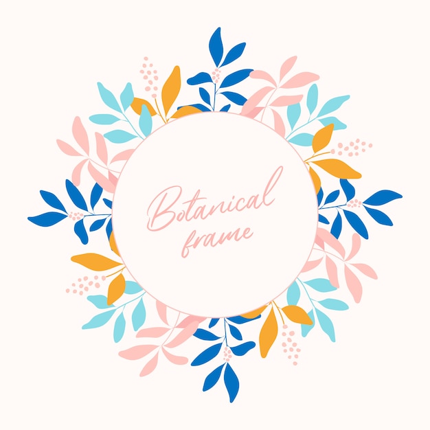 Botanical vector frame.