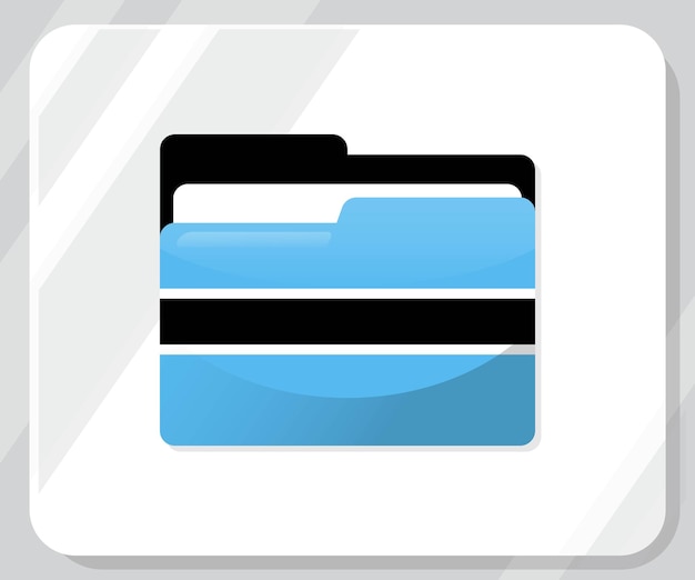 Botswana Glossy Folder Flag Icon
