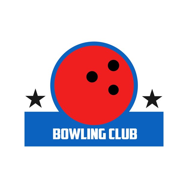 bowling club sport logo design
